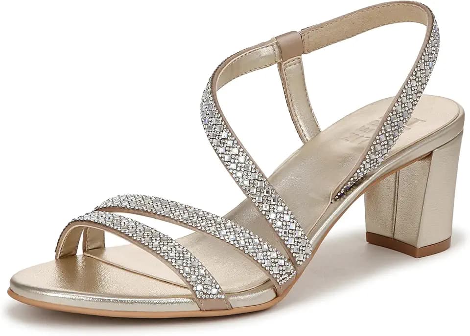 Naturalizer Women's Vanessa3 Strappy Embellished Heeled Dress Sandal