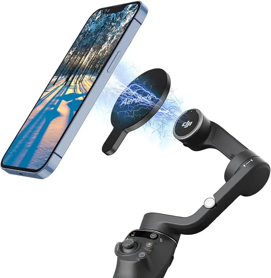 Magnetic Ring Holder Phone Mount for DJI Osmo Mobile 8P 8 7P 7 6 SE OM 5 4