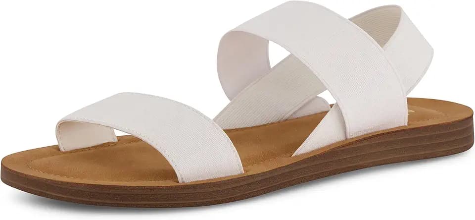 CUSHIONAIRE Women's Ina stretch sandal +Memory Foam