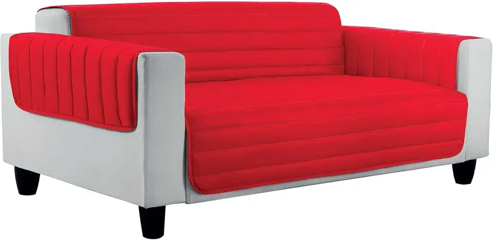 Elegant Couchüberzüge Doubleface, Rot/royal 2 Plätze, 100% Mikrofaser