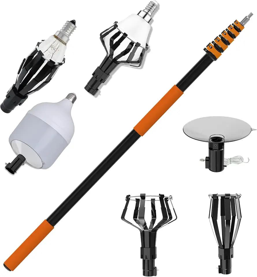 26FT Reach Light Bulb Changer with Pole for High Ceilings