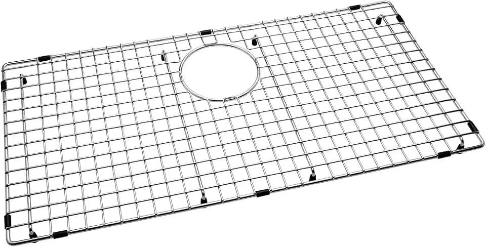 Serene Valley Sink Bottom Grid 28-3/8" x 14-3/16", Rear Drain with Corner Radius 3/8", Sink Protector NDG2915R
