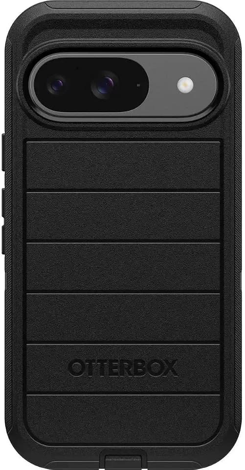 OtterBox Google Pixel 9 & Pixel 9 Pro (Only) - Defender Series Case - Black - Case Only - Rugged & Durable - with Port Protection - Microbial Defense Protection - Non-Retail Packaging
