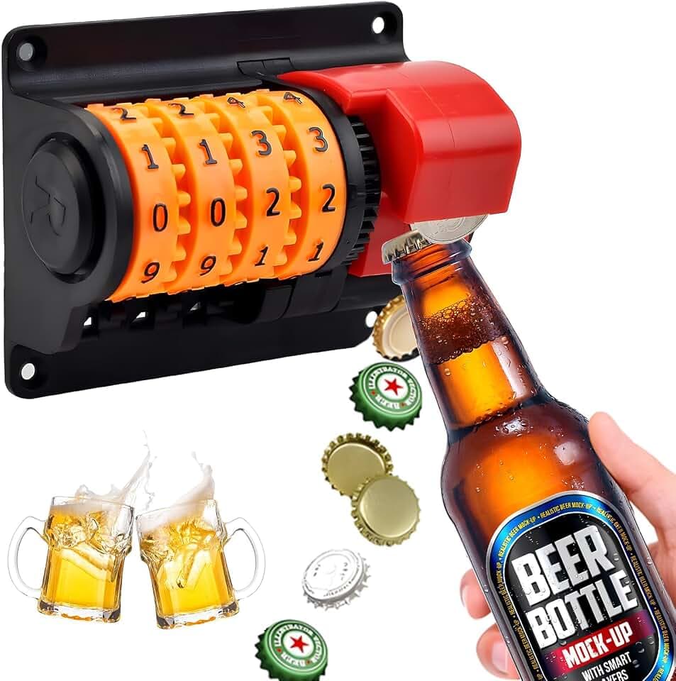 Flaschenöffner Wand mit präzisen Zahlen Rekord, Bieröffner Bieröffner, Bierflaschenöffner, Bier-Geschenke für Männer, Ihn, Frauen, Freund, Vater
