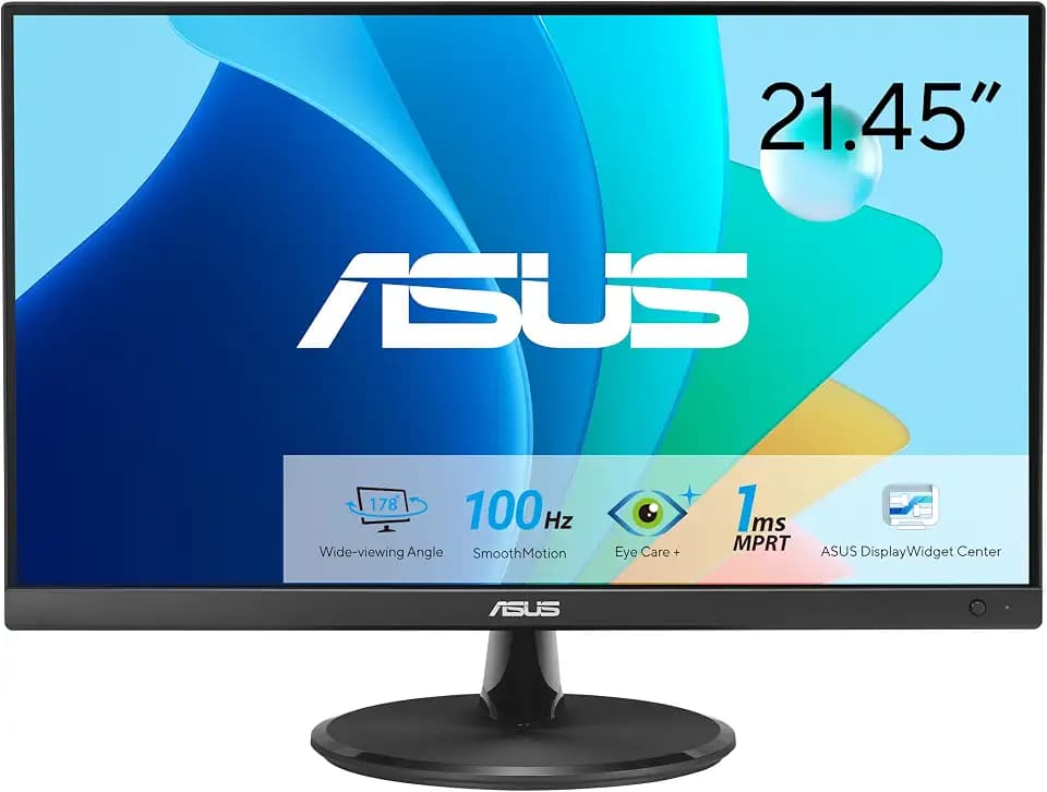 ASUS VP227HF 22 Inch 1080P FHD 100Hz Computer Monitor, HDMI, VGA