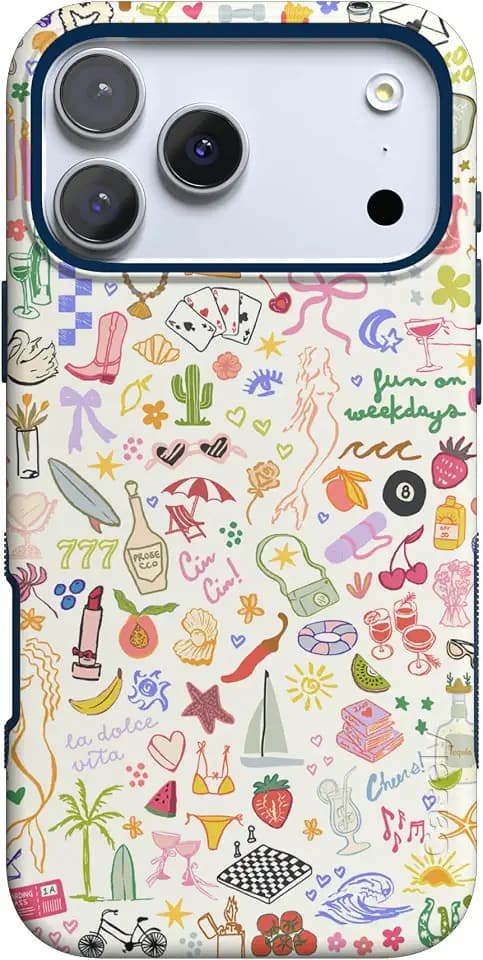 Casely iPhone 17 Pro Max Case | All the Fun Things | Fun on Weekdays | Bold Protective Design | Compatible with MagSafe
