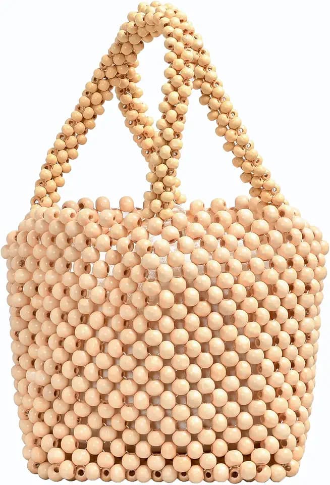 Beaded Clutch Purses for Women Handmade Small Tote Evening Bag for Party
