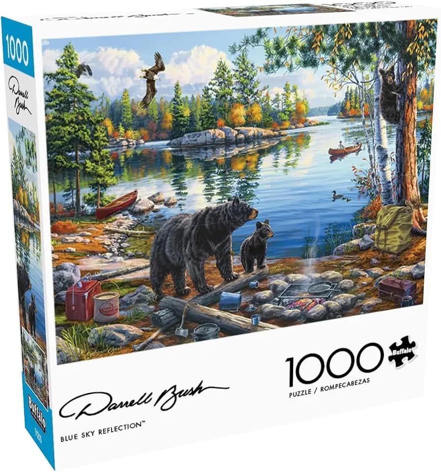 Buffalo Games Darrell Bush,Blue Sky Reflection,1000 Piece Puzzle for Adults