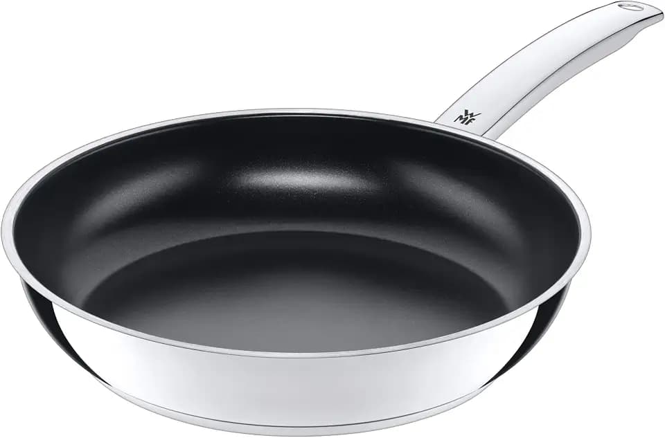 WMF Durado Bratpfanne Induktion 24 cm, Cromargan Edelstahl beschichtet, Keramikbeschichtung, backofenfest