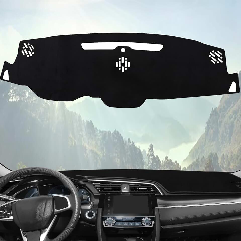 Dash Cover Custom Fit for 2015-2020 Che-vrolet Tahoe SUV Advanced Sun Glare Reducer UV Protection Dashboard Cover Mat Premium Black Flannel Dash Mat Non-Slip Easy Install