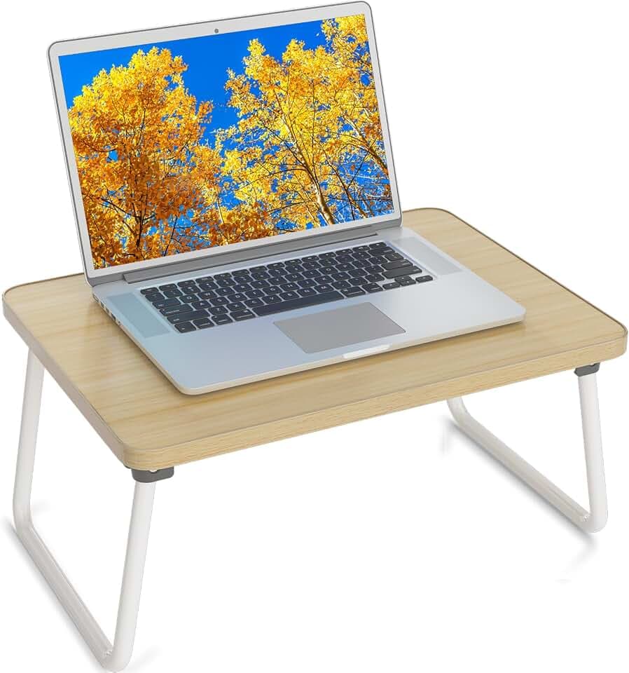 Foldable Lap Desk, Laptop Stand Bed Table Tray for Couch
