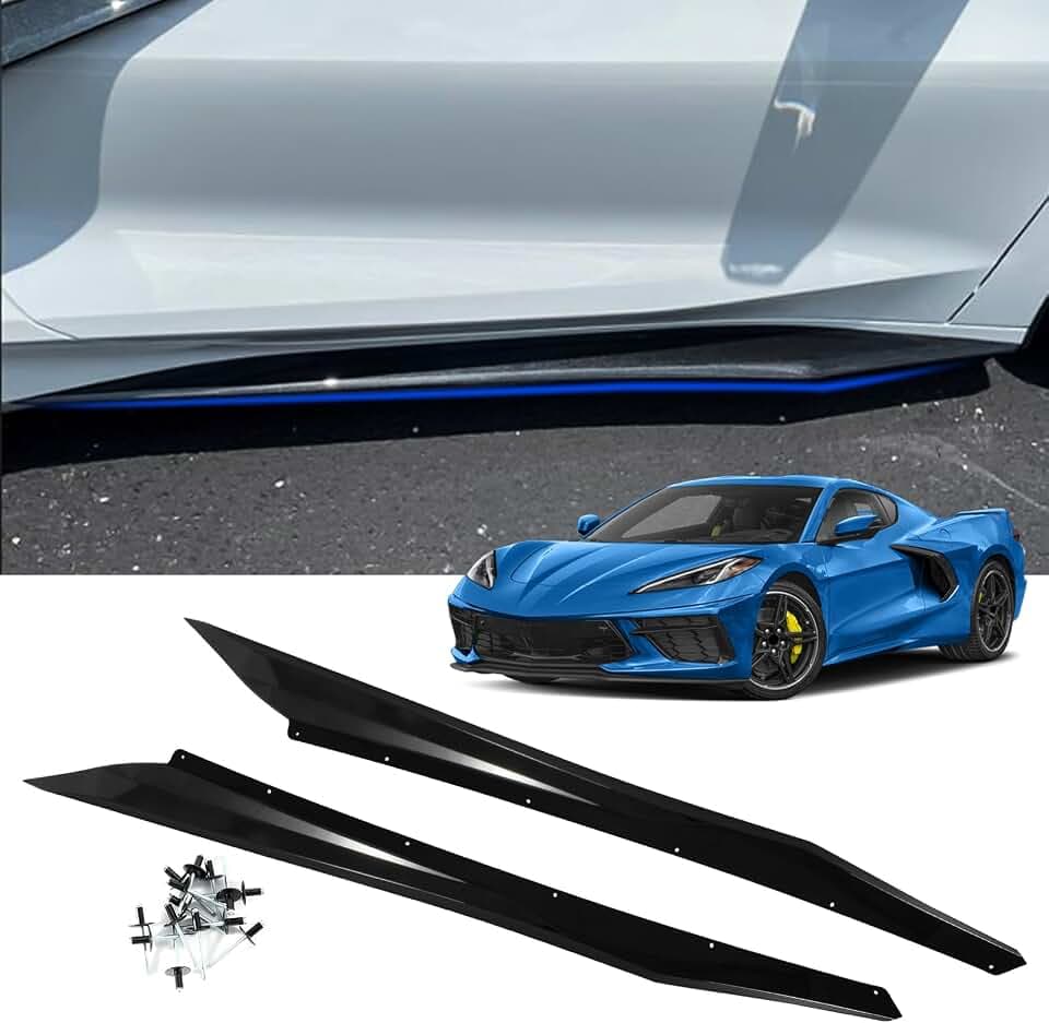Side Skirts for Chevy Corvette C8 Z51 2026-2020 Rocker Panel Kit