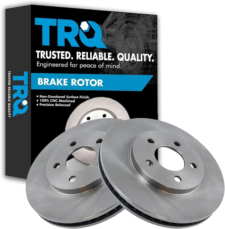 TRQ Front Brake Rotor Set Vented