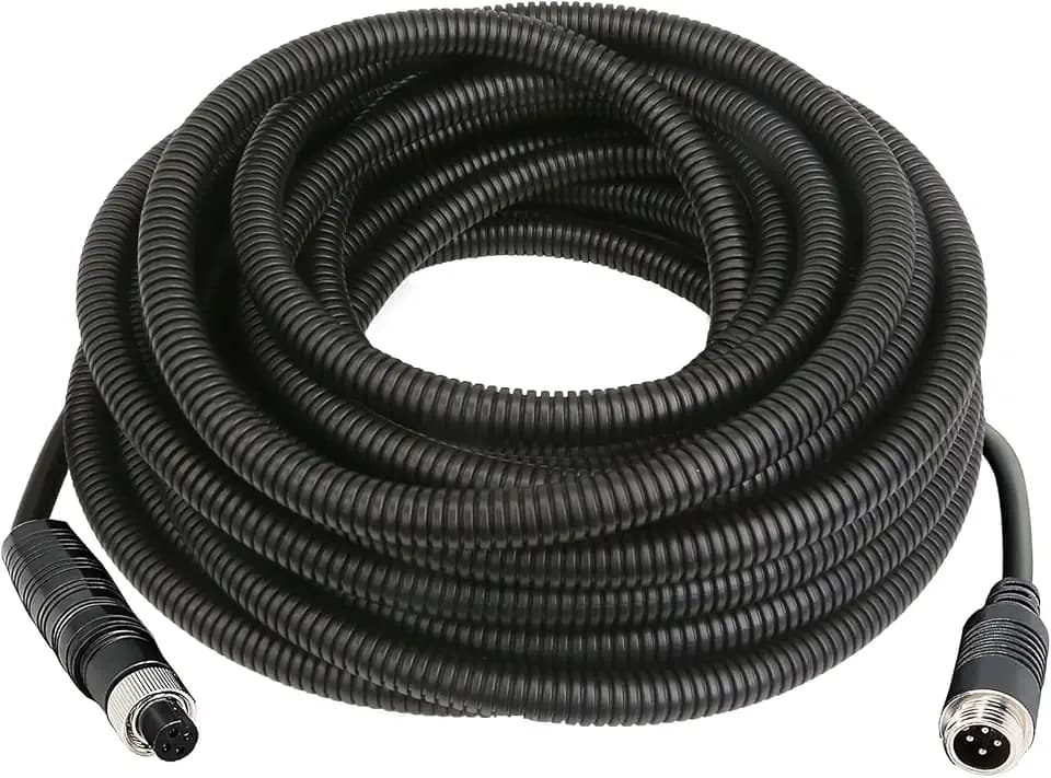4 Pin Camera Cable with Corrugation Tube Cover,Aviation Extension