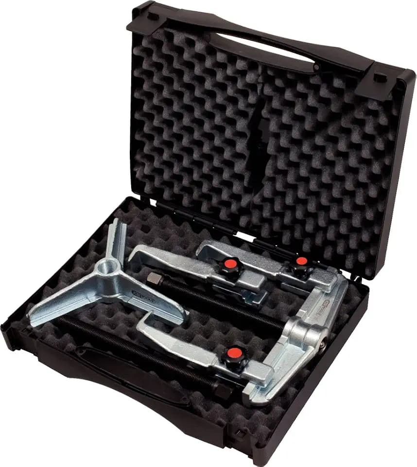 KS Tools 625.1703 Schnellspann-Universal-Abzieher-Satz, 7-tlg. 50-160mm