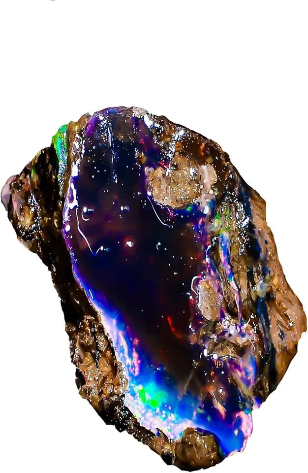 Black Opal AAAA+ Certified 6.5/7.8 Cts Rough Fire Stone - Ethiopian Ethically Sourced Handpicked Loose Gemstones, Welo Fire Stones, Opals for Jewelry Making, Crystals For Tumbling, Wire Wrapping