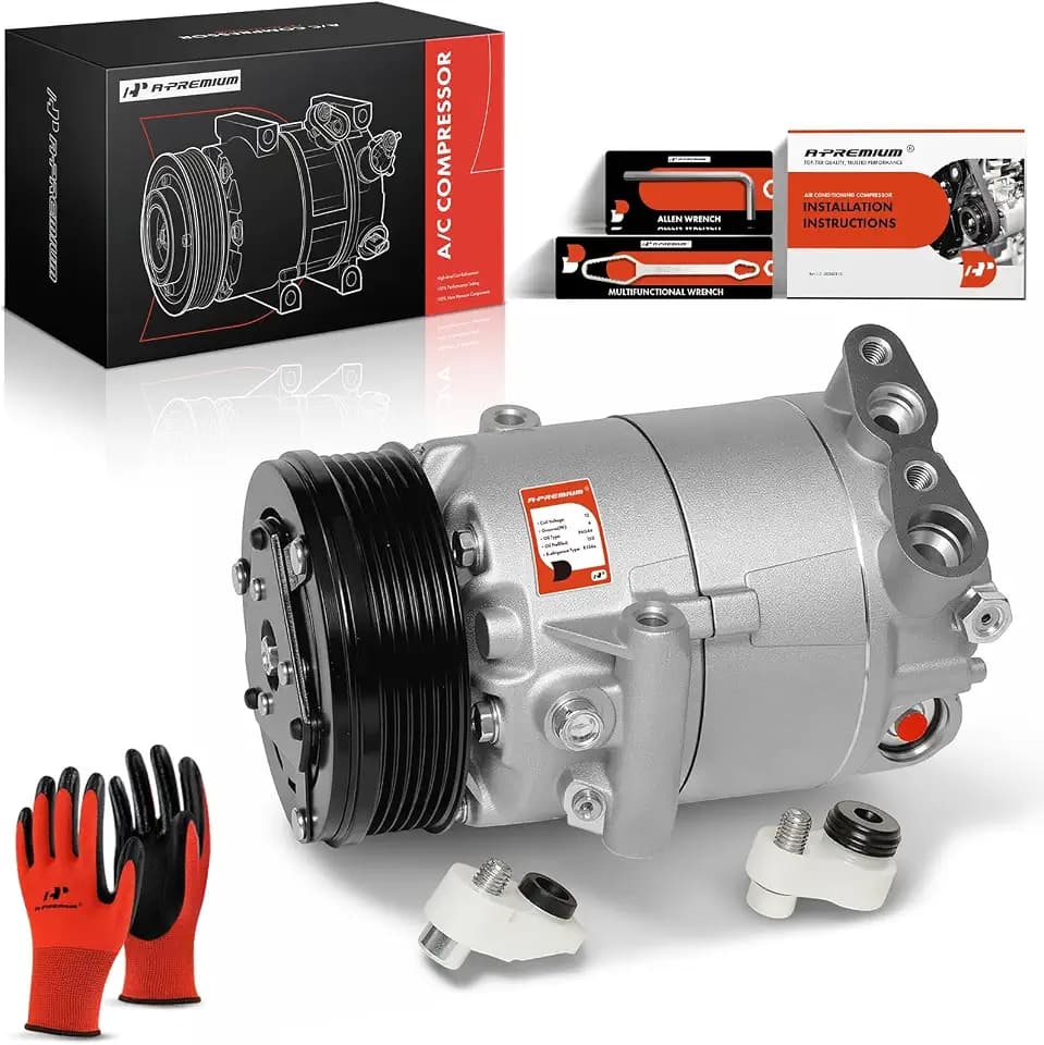 A-Premium AC Compressor with Clutch Compatible with Volkswagen