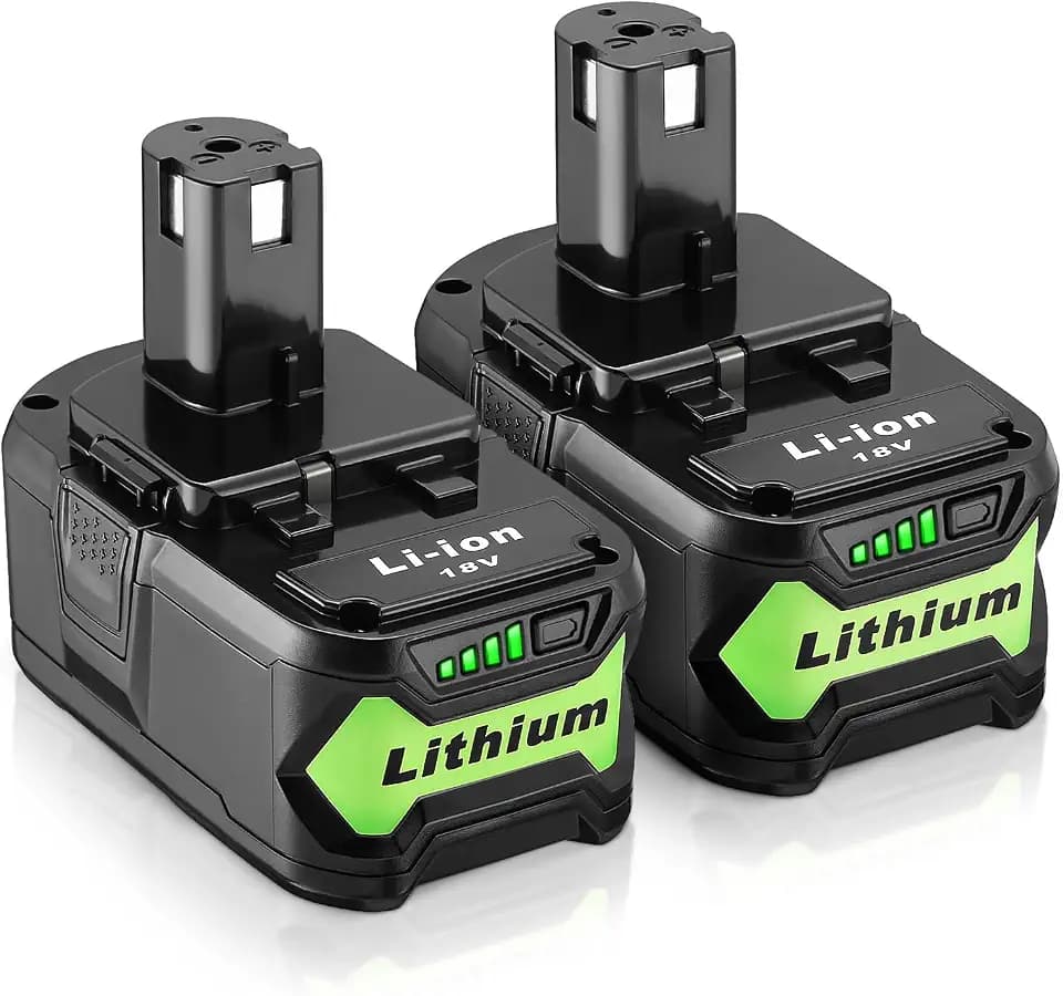 2Pack 8.0Ah 18V P108 Replacement Battery for Ryobi 18V ONE+ Cordless Tool
