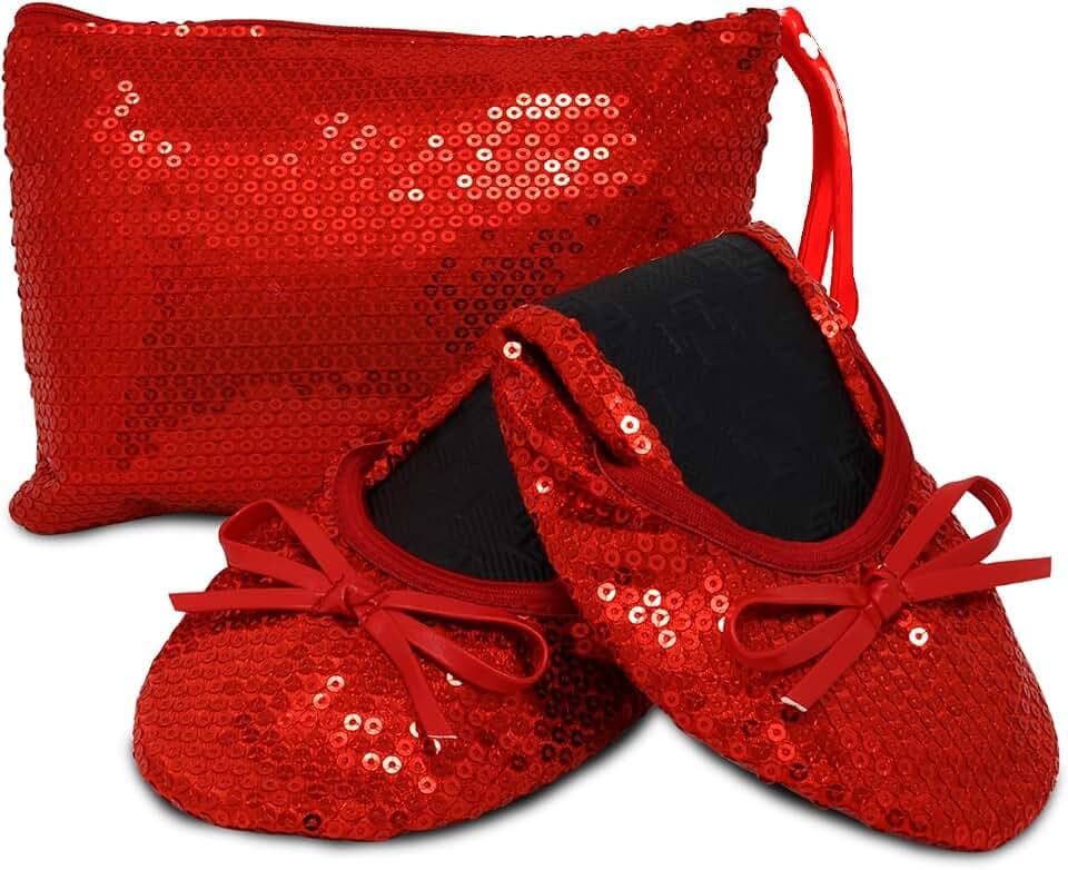 Foldable Flats for Women, Portable Ballet Shoes for Wedding &Travel Comfort