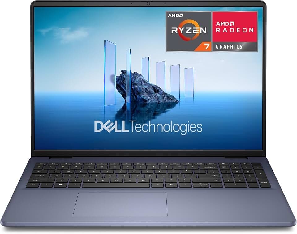 Dell 16 Laptop, FHD+, AMD Ryzen 7 250 Processor, 16GB RAM, Windows 11 Home