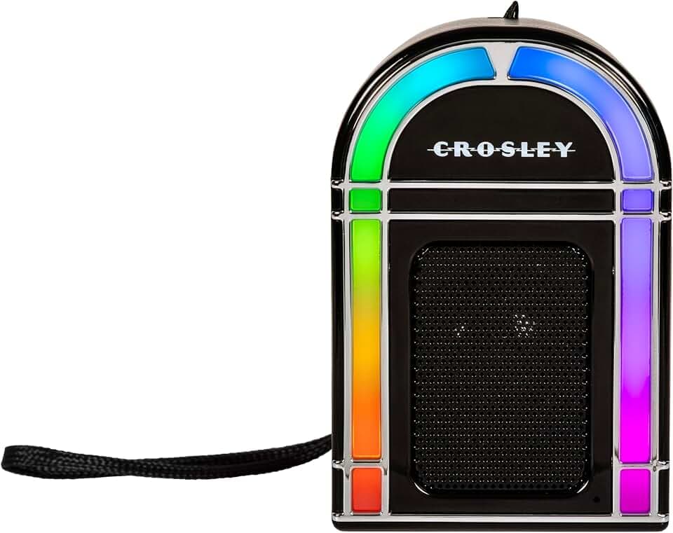 Crosley CR3046A-BK Mini Jukebox Portable Bluetooth Speaker, Black