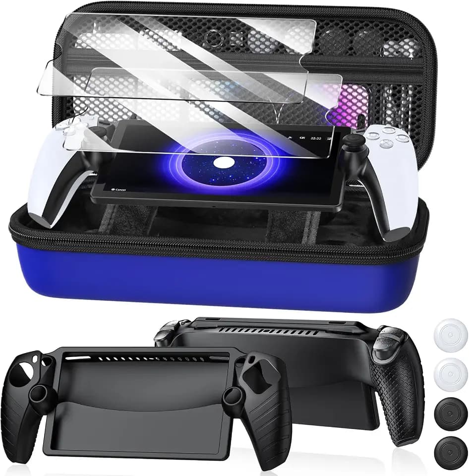 10 in 1 Accessoris Kit for Playstation Portal, Carrying Case for PS Portal