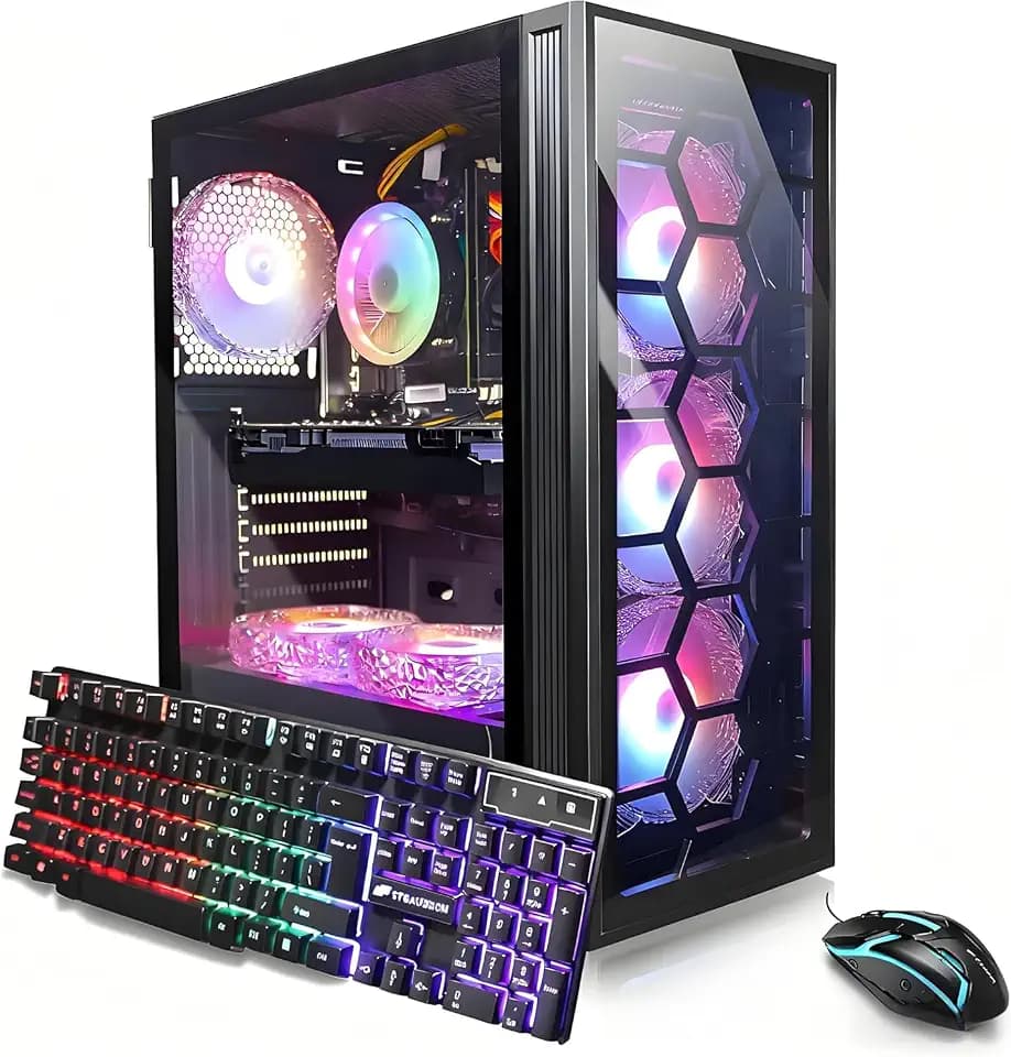 STGAubron Gaming PC Desktop,Core I7,RTX 2060 Super 8G,32G RAM,1TB SSD