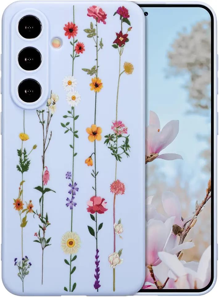 ZTOFERA Floral Case for Samsung Galaxy A37 5G,Cute Flower Pattern,Purple