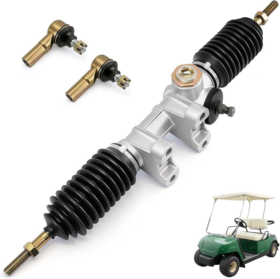 G22 Steering Gear Box Assembly, Golf Cart Steering Gear Box Rack and Pinion Suitable for 2003-2007 Yamaha G22 Gas or Electric Cart, Replace OEM# JU0-F387E-00