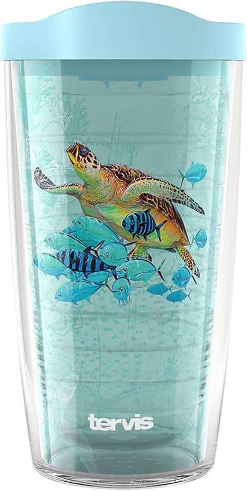 Tervis 16oz Tritan Tumbler | Guy Harvey® - Fish and Turtle Symbio