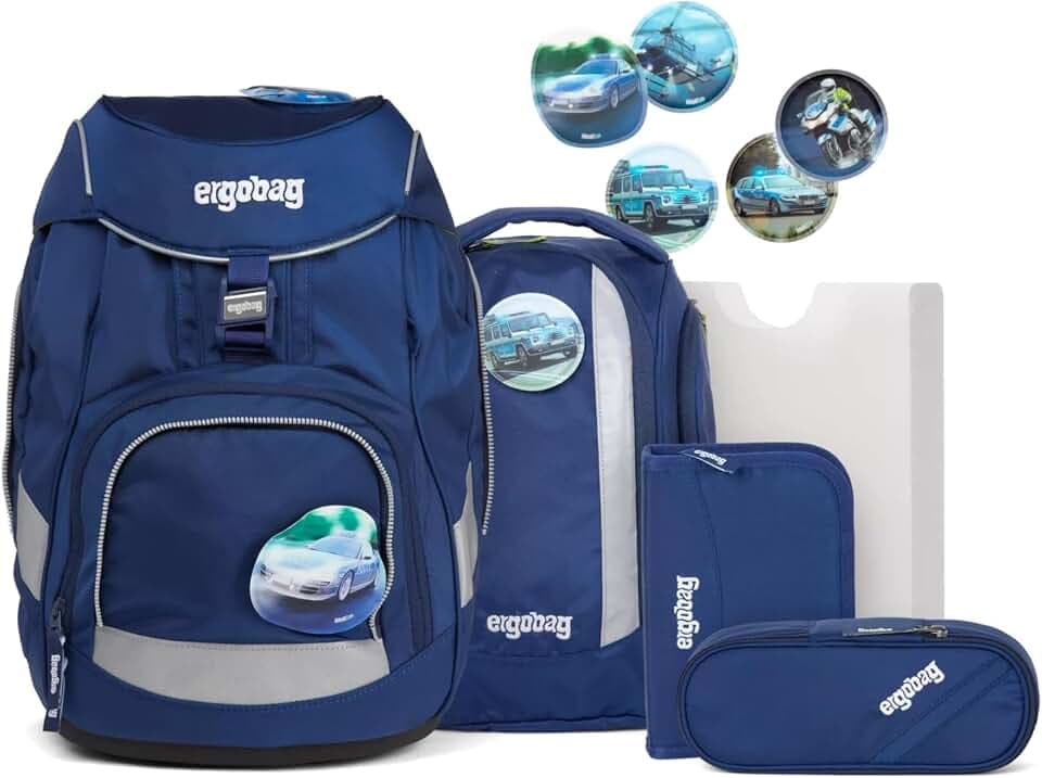 Ergobag Pack Schulranzen-Set 6tlg BlaulichtBär 005