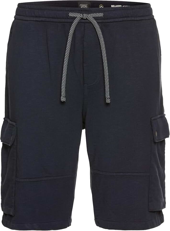 camel active Herren Sweatshorts mit Cargotaschen