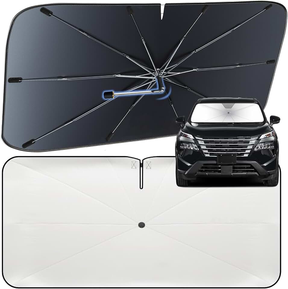 Windshield Sun Shade Umbrella for Nissan Rogue 2021-2026 Front Window