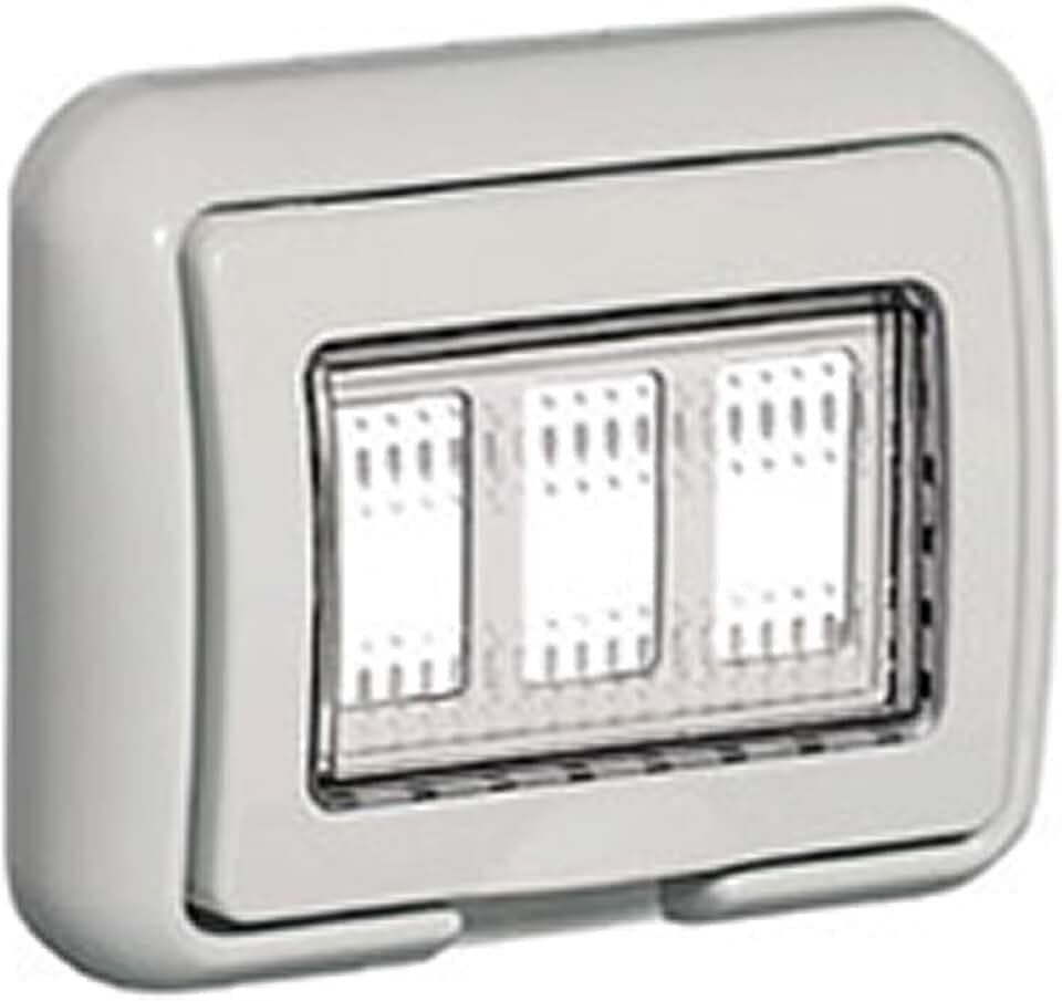 Schalter mit 3 Modulen Idrobox IP55 für die Magic Matix 25603 Serie