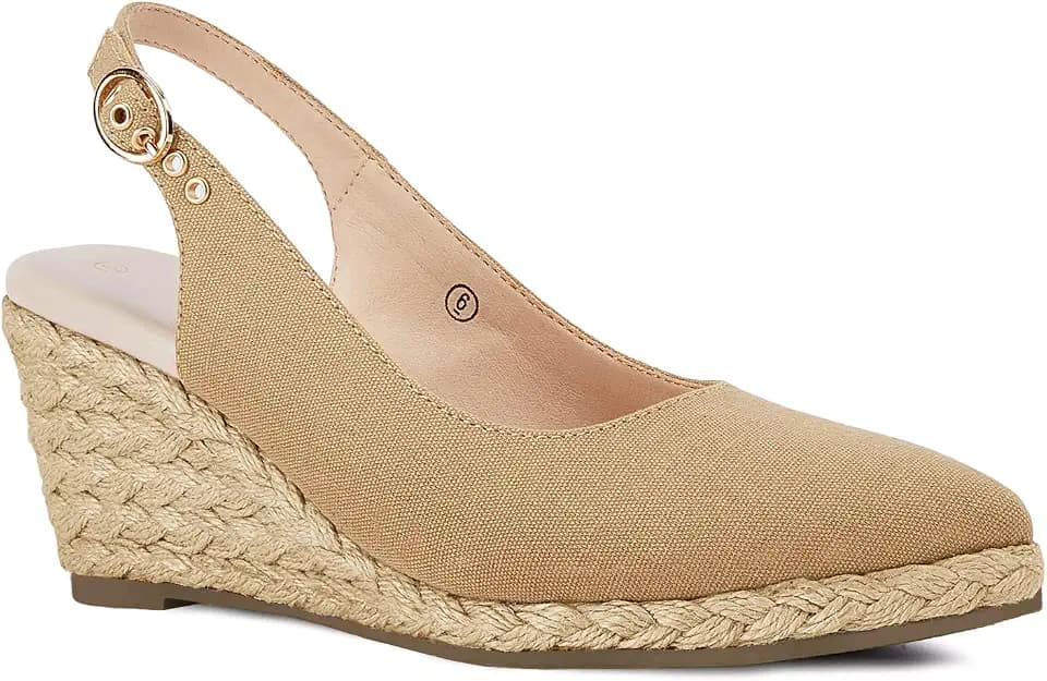 Juliet Holy Womens Wedge Sandals Espadrilles Closed Toe Slingback Buckle Strap Comfortable Casual Summer Wedges Shoes