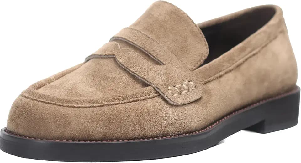 Women's Penny Loafers, Comfortable Slip On Business Casual Dressy Shoes for Work, Easy Match Walking Flats