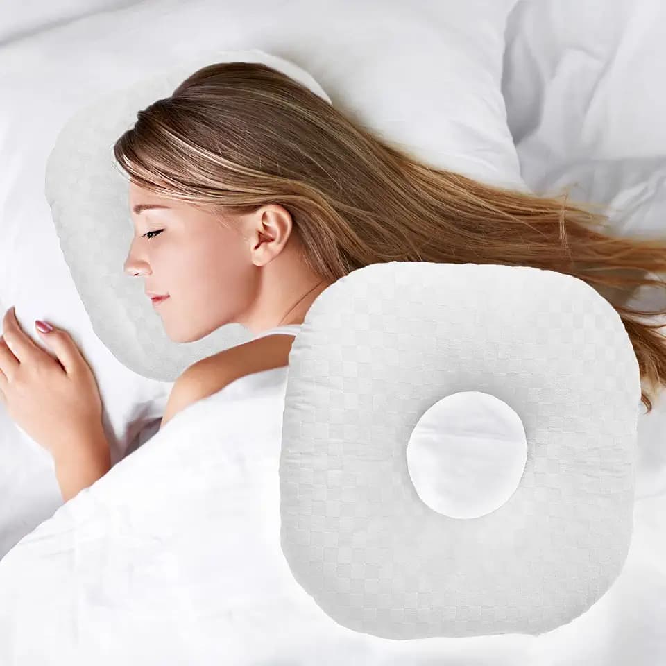 Ear Piercing Pillow with Hole for Cartilage Piercings, CNH Support