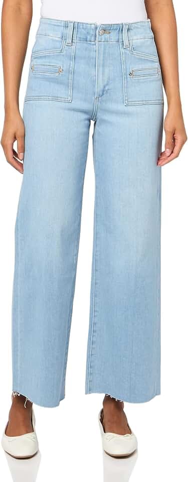 PAIGE Women's Anessa Petite W/Welt Patch Pockets Raw Hem
