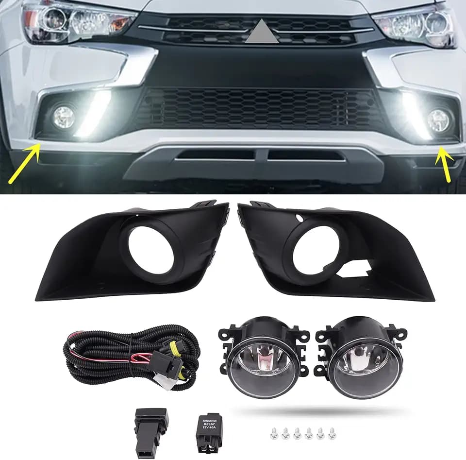 Fog Light Kit Fit for Mitsubishi Outlander Sport ASX RVR