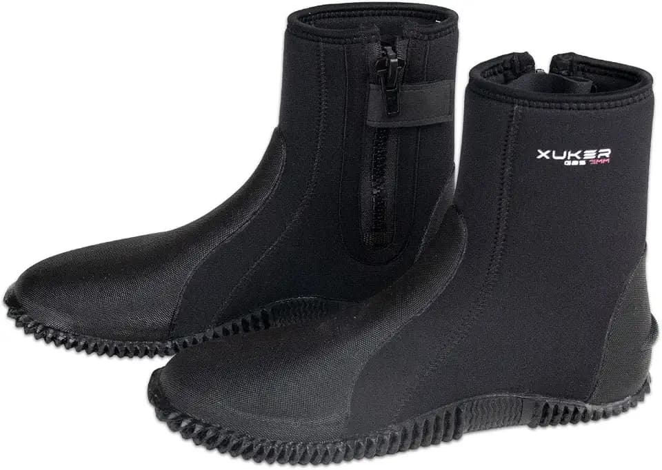 XUKER Neoprene Diving Boots, 5mm 3mm Water Shoes Men Women