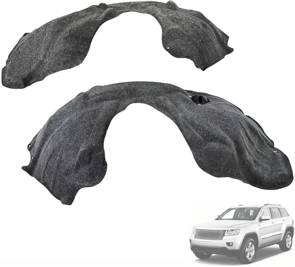 Front Wheel Fender Liner Pair Compatible with Jeep Grand Cherokee 2011-2021 Except SRT-8 Replace 55079293AF 55079292AF 55079292AG 55079293AL Left and Right Side