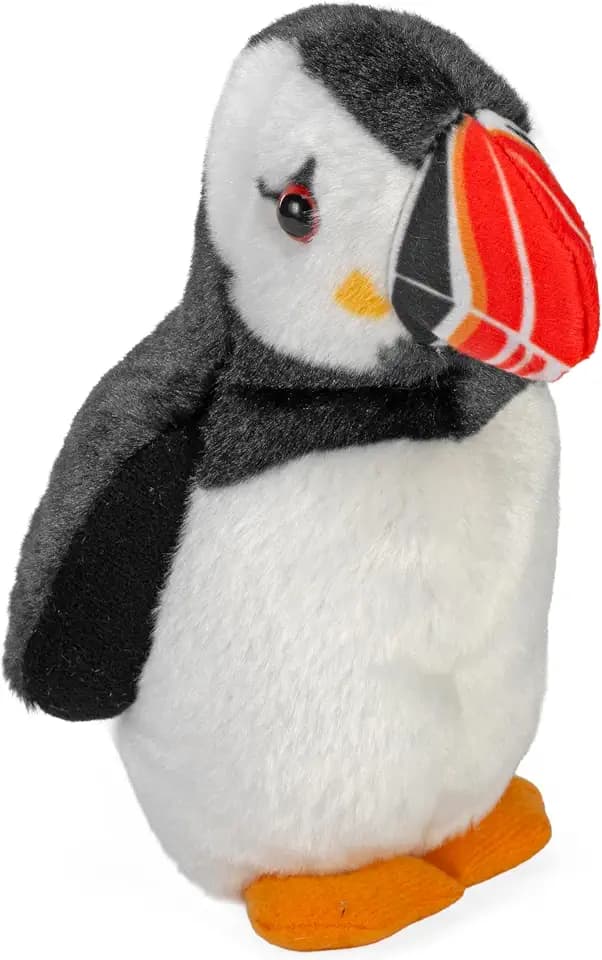 Wild Republic Audubon Birds Atlantic Puffin Plush with Authentic Bird Sound, Stuffed Animal, Bird Toys for Kids and Birders