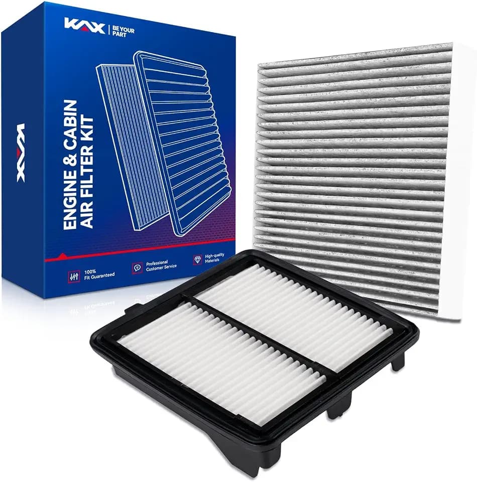 KAX CA10650 CF11182 Engine & Cabin Air Filter for Honda Fit 2009-2013 1.5L