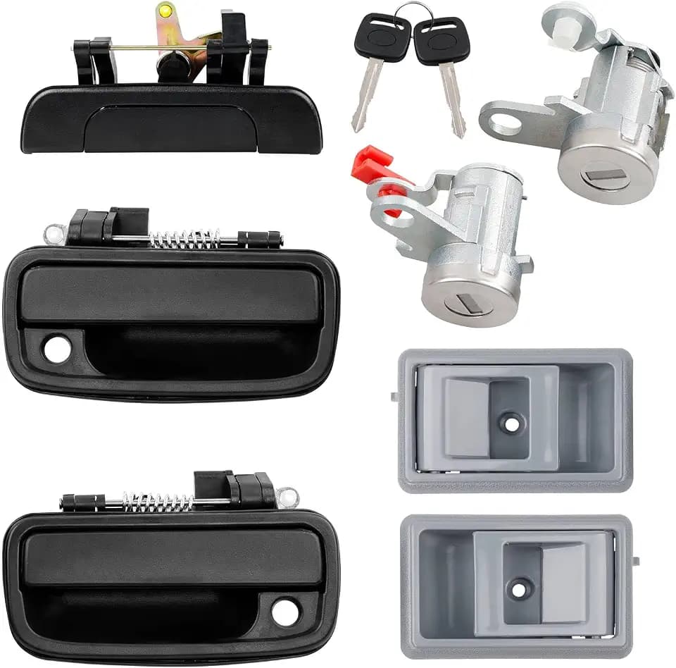 Gledewen Exterior/Interior Door Handle Set with Locks for 1995-2000 Tacoma