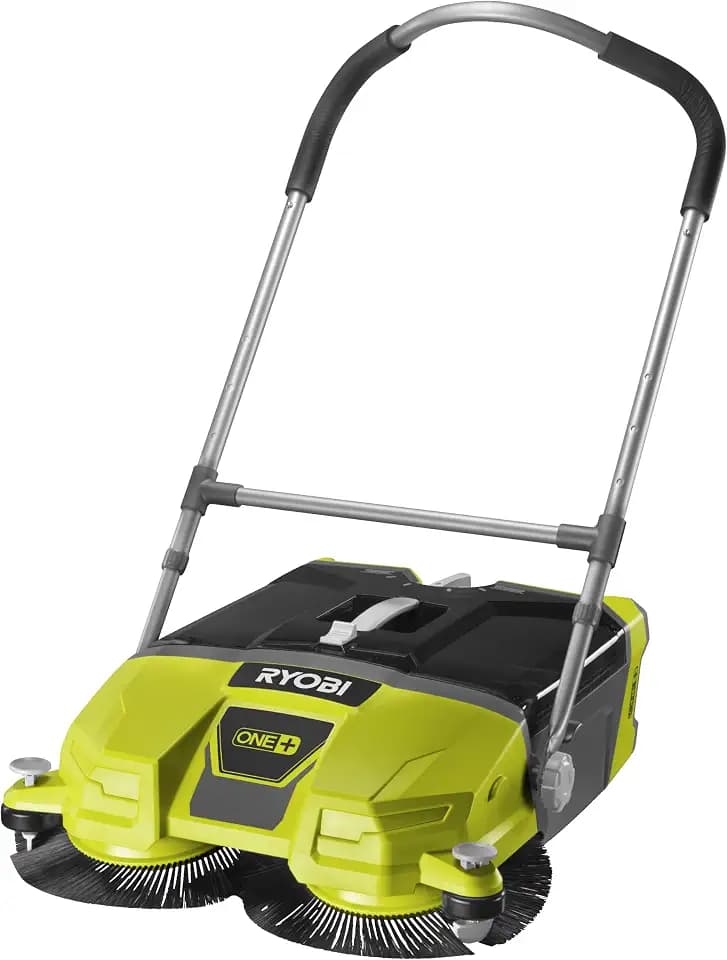 RYOBI 18 V ONE+ Akku-Kehrmaschine R18SW3-0 (Kehrbreite 53 cm, Kickschalter, Auffangbehälter 17 l, ohne Akku und Ladegerät im Karton)