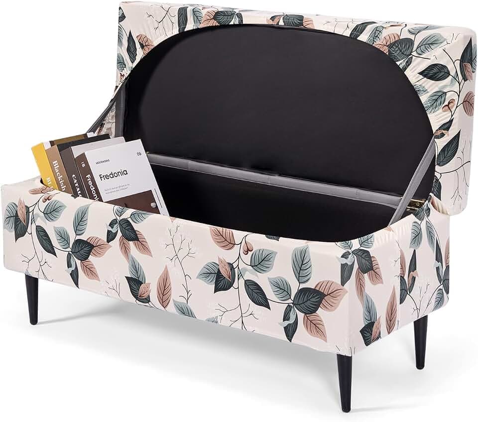 FUANGUI Ottoman Cover Slipcovers Rectangular Folding Stretch
