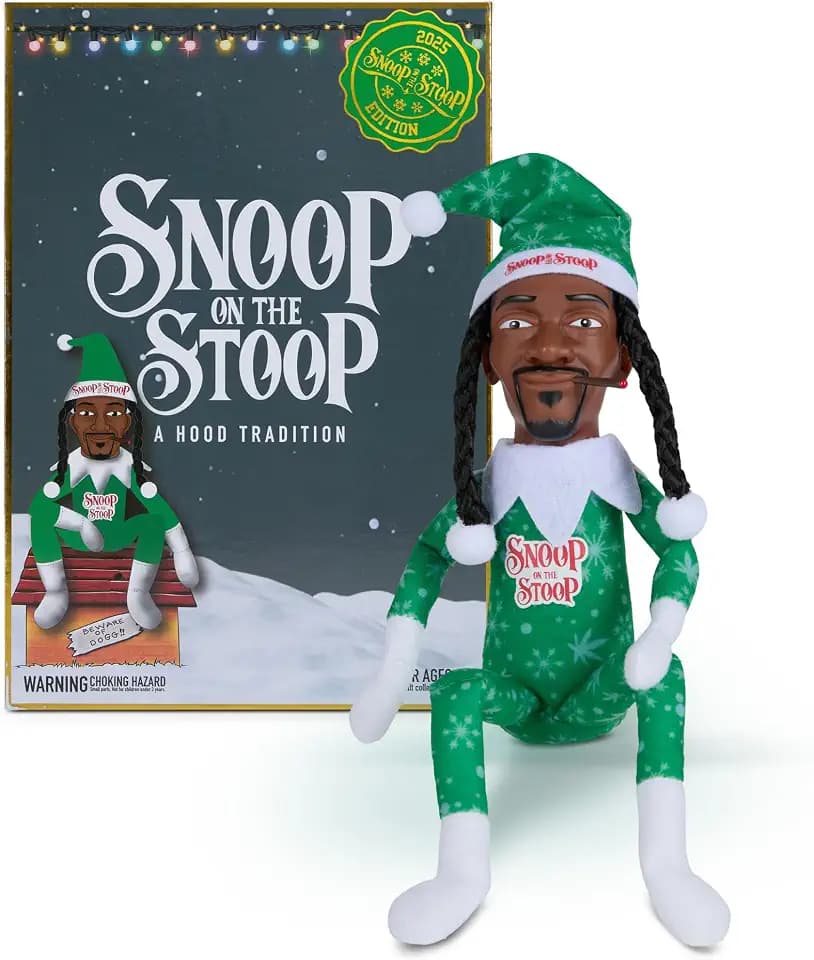 Snoop Dogg Snoop on The Stoop Christmas Elf, 12in Plush Collectible