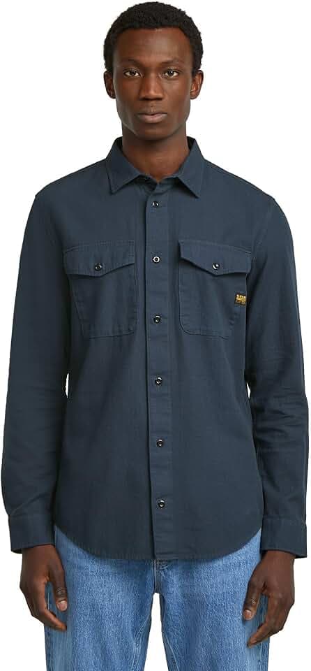 G-STAR Herren Marine Slim Long Sleeve Shirt