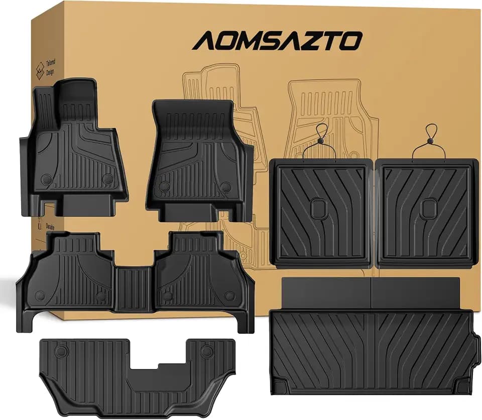 Floor Mats 7 PCS for BMW X7 2019-2026 2027 (ONLY for 2nd Row Bench Seats)