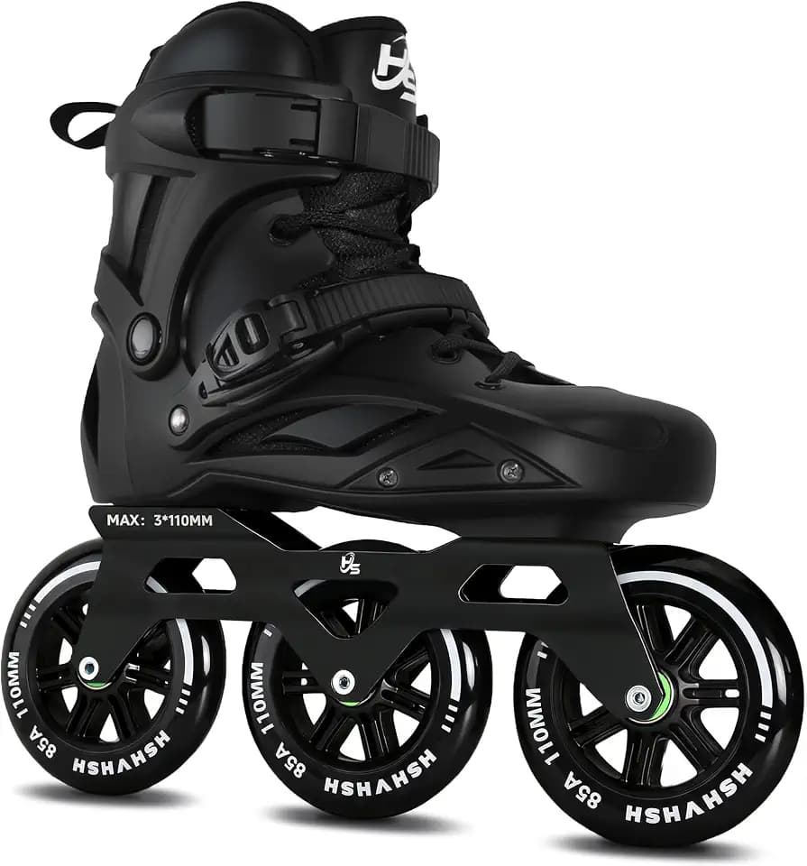 3-Wheel Inline Skates 110mm for Women Men, Professional Inline Speed Skates